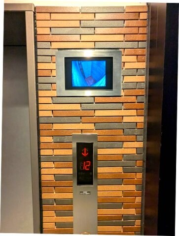 物件内観写真19　(防犯モニター付セキュリティエレベーター、ペット同乗サイン付で)