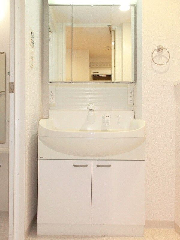 洗面・脱衣所(三面鏡付ハンドシャワー付独立洗面室です)