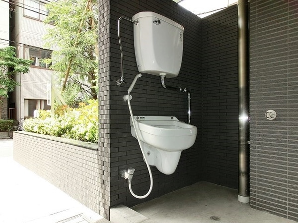 建物設備(ペット専用足洗い場)