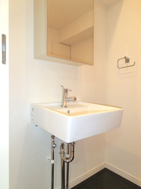 物件内観写真9　(ハイリーフ上野の１Ｒの身支度しやすい独立洗面台です)