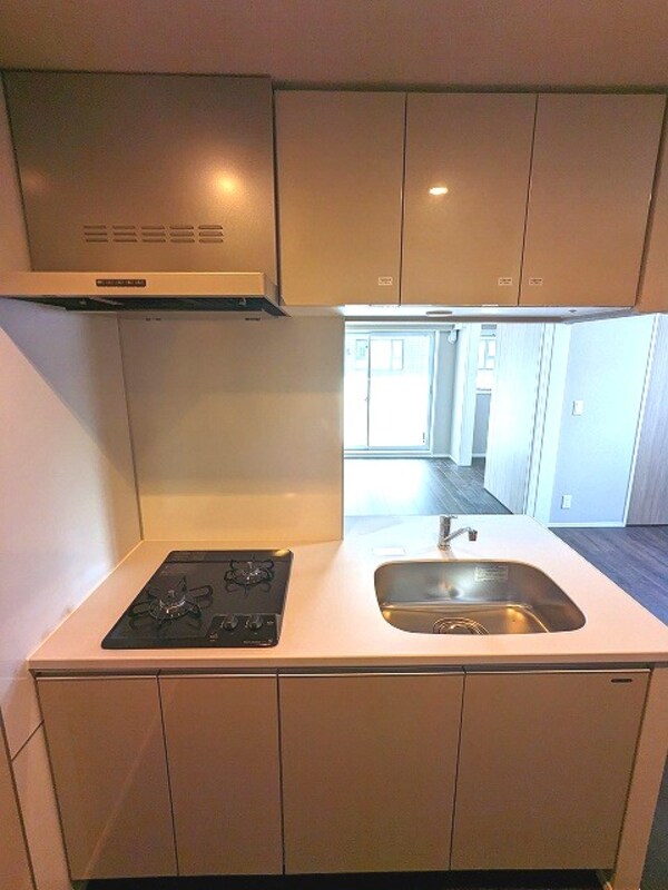建物設備(瀟洒でお手入れ楽なガラストップコンロです)