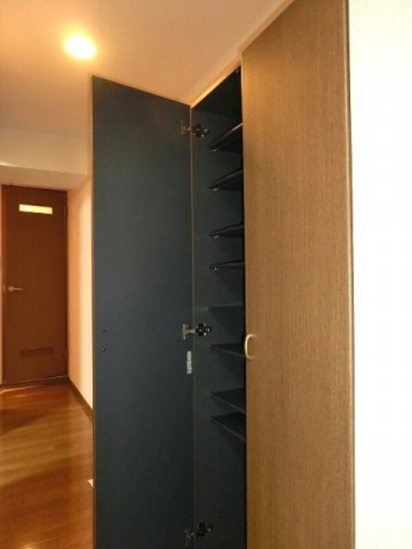 玄関(収納豊富なトールタイプのシューズＢＯＸです)