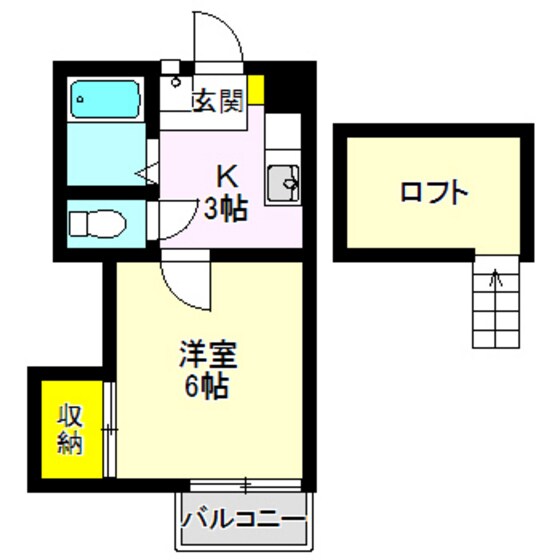 サンレジデンス（大八木）ＡＢの間取り図