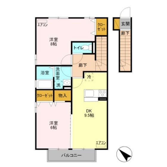 ブレア　Ａの間取り図