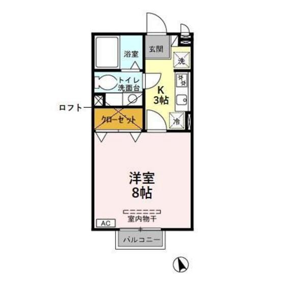 ナカイパレス　Ａの間取り図