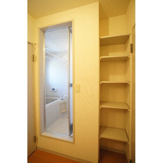 物件内観写真10　(洗面所の収納棚)