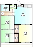 日豊本線 中津駅 2階建 築42年の間取図