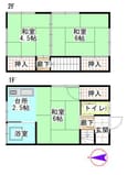日豊本線 中津駅 2階建 築42年の間取図