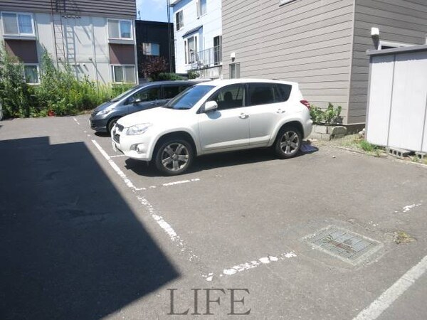 駐車場(青空駐車場♪)