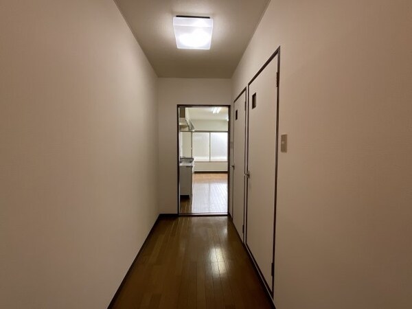 内装他(手前が洗面所、奥がトイレです)