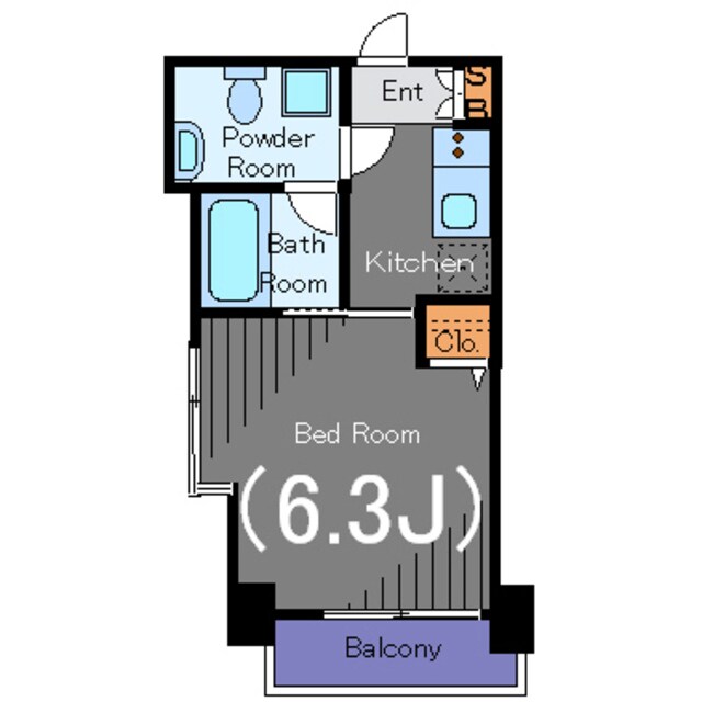 プレール目黒リバーサイドの間取り図