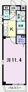 リラッサNの間取図