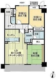 ライオンズマンション木町の間取図