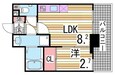 アドバンス三宮ラシュレの間取図