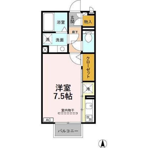 カーサＨＡＫＯＤＡの間取り図