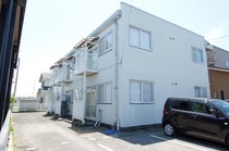 富山地方鉄道富山港線 蓮町（馬場記念公園前）駅 2階建 築35年の外観写真