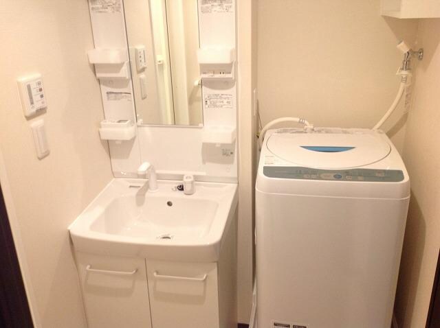 物件内観写真6　(独立洗面台　小物収納箇所多数有り)