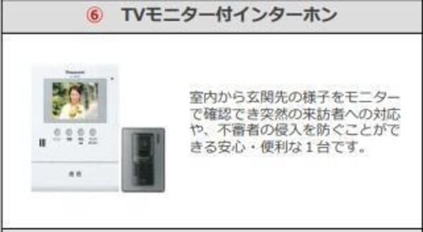 セキュリティ(カメラ付インターホン（イメージ）)