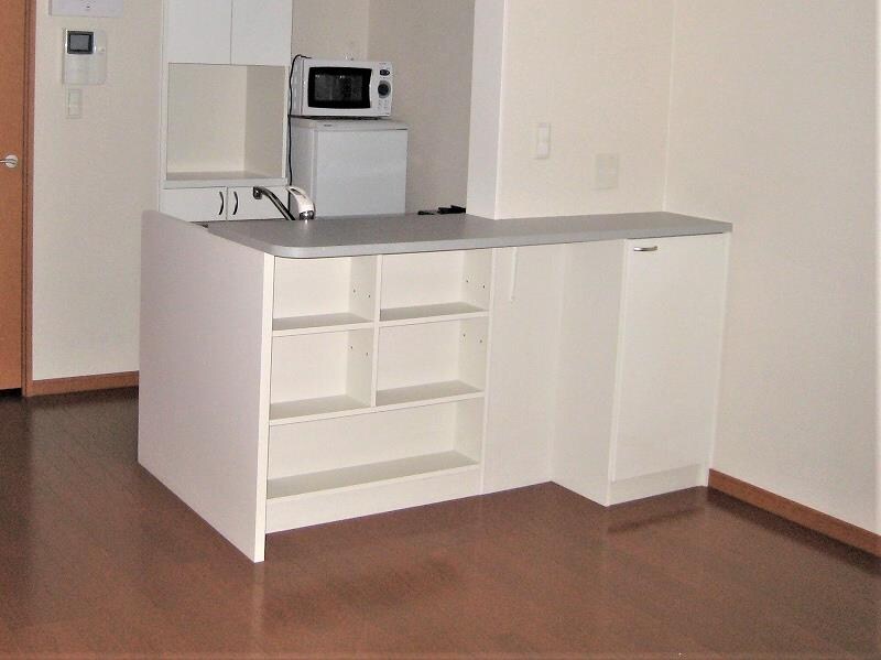 物件内観写真8　(クローゼット、カウンターキッチン反対側収納棚あり。)