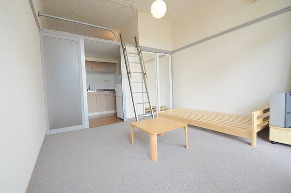 居室(ロフトタイプは天井が高いので開放的なお部屋となります。)