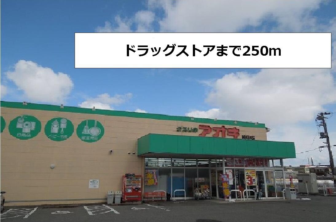 物件外観写真2　(クスリのアオキまで250m)