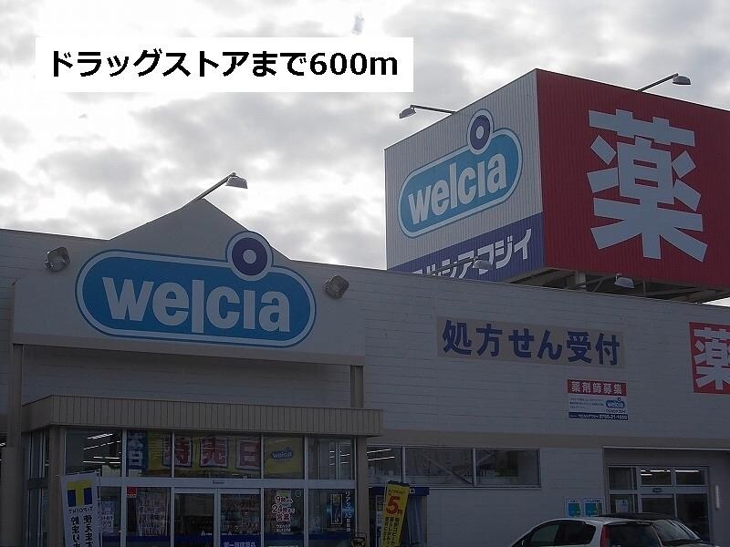 物件外観写真2　(ウエルシアフジイまで600m)