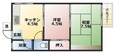 リバティアパートの間取図