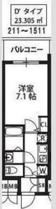 S-RESIDENCE新大阪駅前の間取図