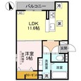 グリューネ塚口本町の間取図