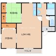 第1グリーンコーポ長門の間取図