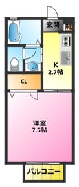 東急東横線 元住吉駅 2階建 築22年の間取図