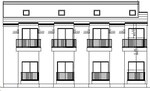 「(仮称)郡山５丁目新築アパート」立面図