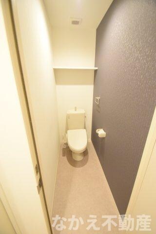 物件内観写真8　(落ち着いた色調のトイレです)