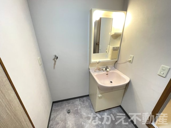 洗面・脱衣所(ゆったりとスペースのある洗面所)
