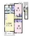 グリーン・ガーデンⅡの間取図