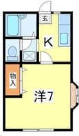 アパートメント中堤の間取図