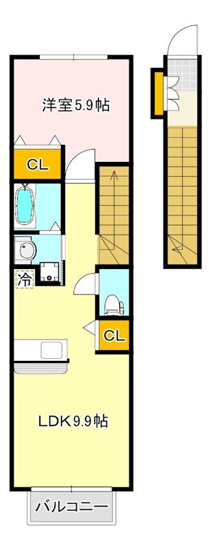 サンフラワーB棟の間取り図