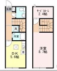 スプリングガーデンB棟の間取図
