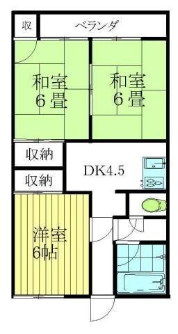 山下アパートの間取り図