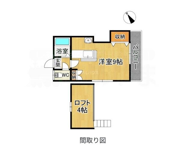 ハイデンス高雄Bの間取り図