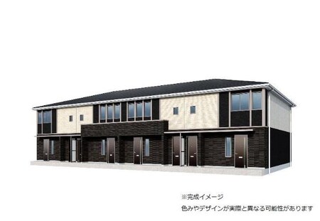仮）久留米市宮ノ陣賃貸アパート新築工事外観写真