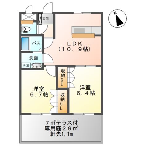 クオリティー・ハイムＳ（福島県福島市）の建物情報 | CHINTAIで賃貸