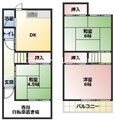 阪急神戸線 塚口駅 2階建 築48年の間取図
