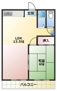 阪急神戸線 武庫之荘駅 4階建 築47年の間取図