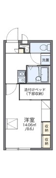 レオパレスコンフォートの間取図