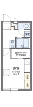 レオパレスコンフォートの間取図