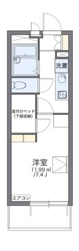 レオパレスアスターの間取図