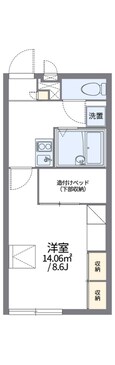 レオパレス竹渕東の間取図