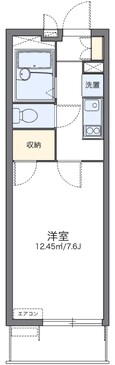 レオパレスドリームハイツ氷室の間取図