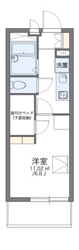 レオパレスフィオレ２の間取図
